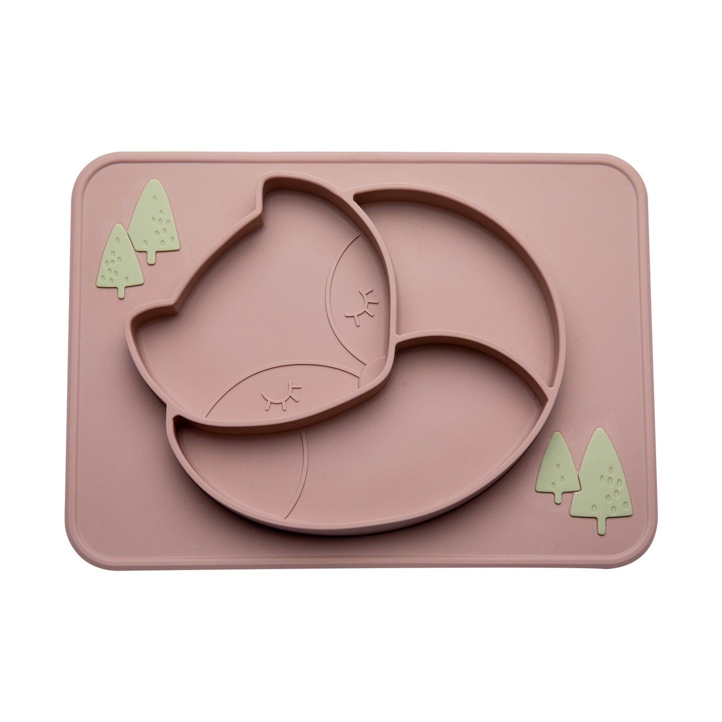 Assiette à manger en silicone pour bébé