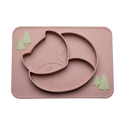 Assiette à manger en silicone pour bébé