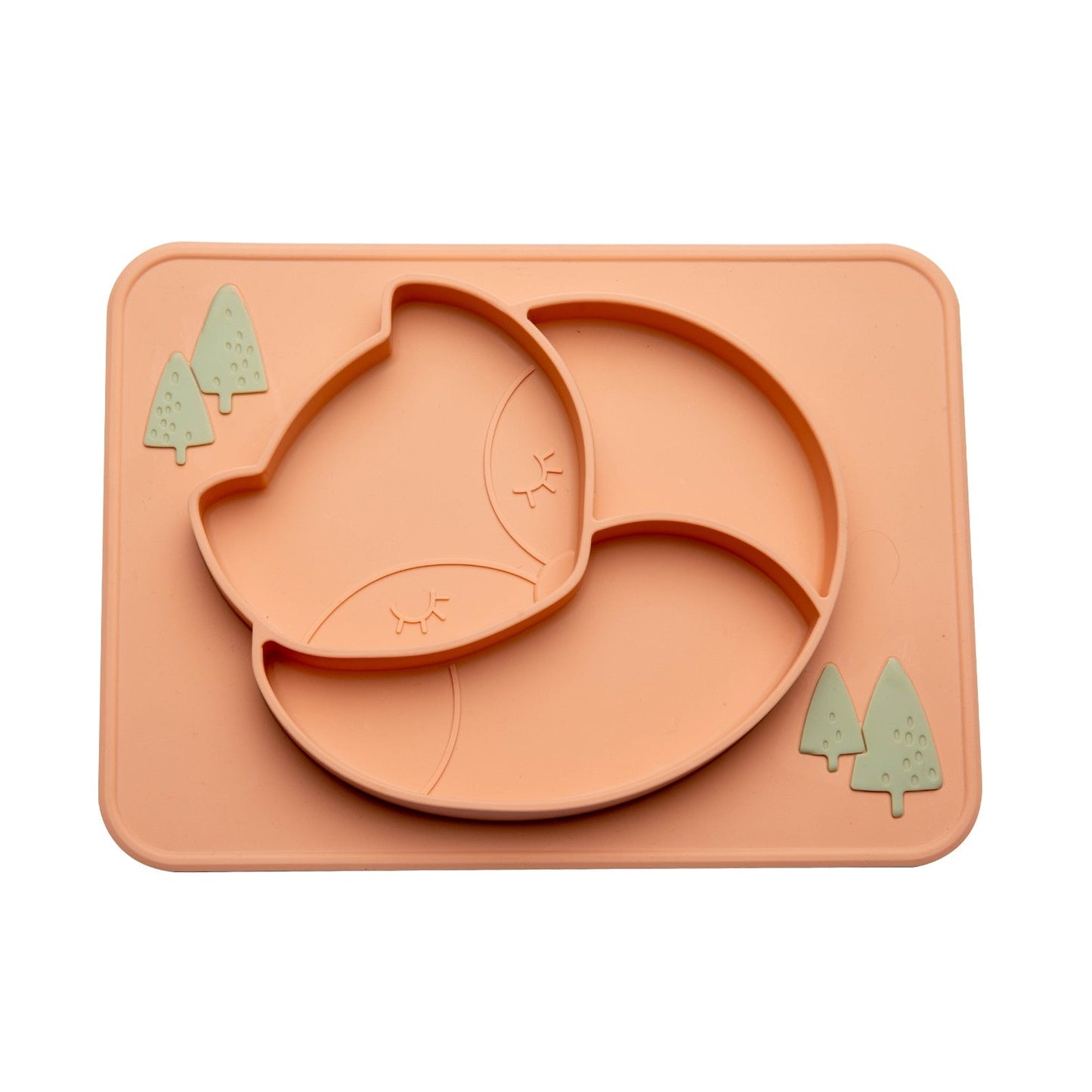 Assiette à manger en silicone pour bébé