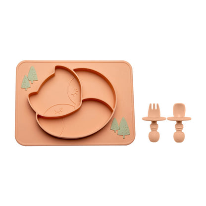 Assiette à manger en silicone pour bébé