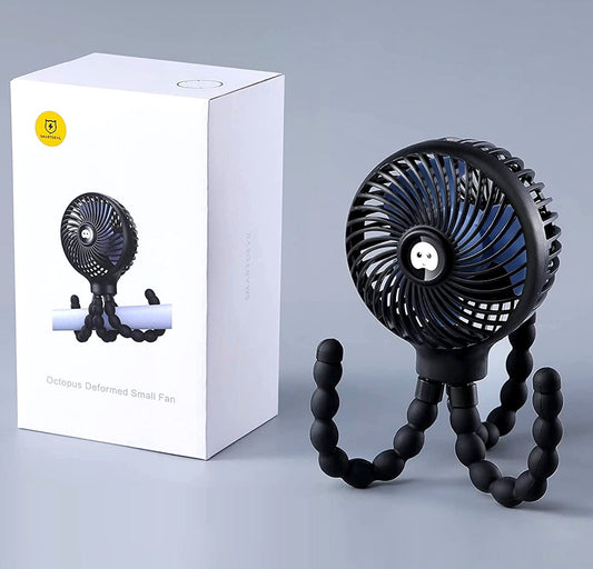 Mini ventilateur pour poussette intelligente, 3 vitesses 