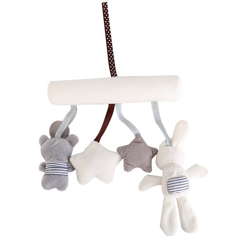 Jouets en peluche suspendus pour poussette 