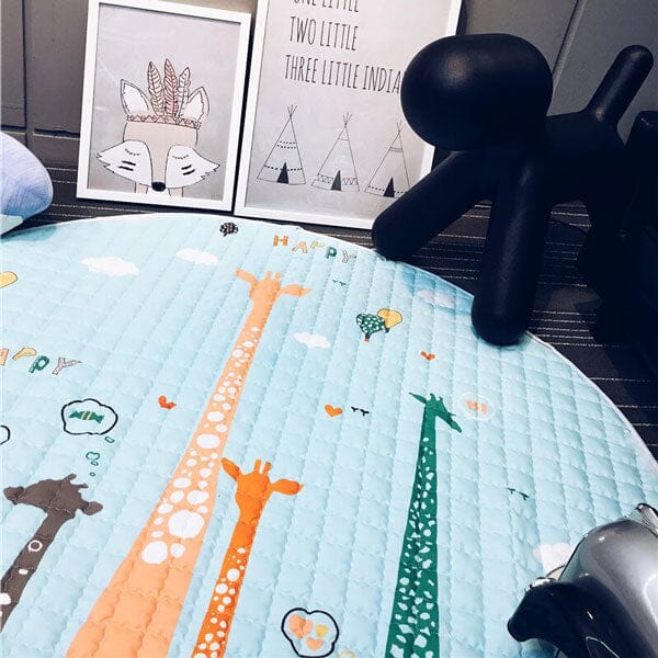 Tapis de jeu pour bébé grandes girafes