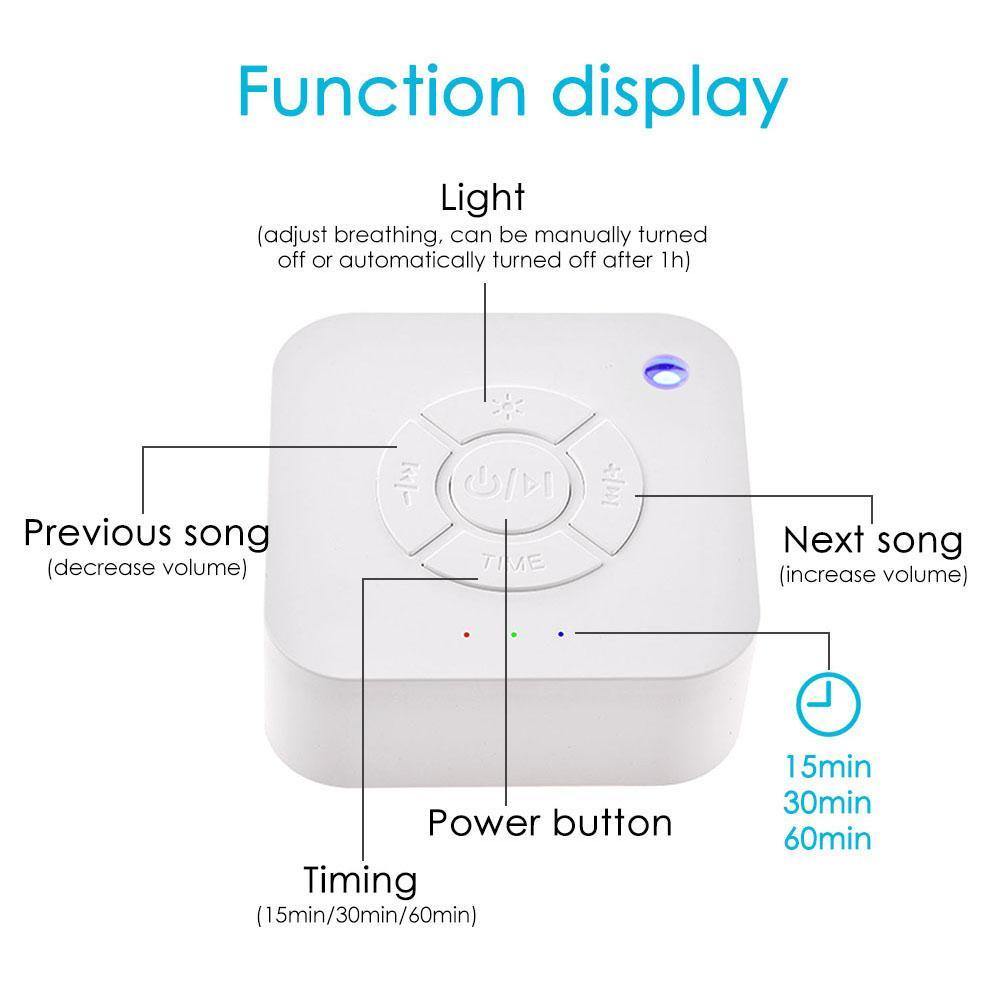 Machine à sons blancs rechargeable par USB