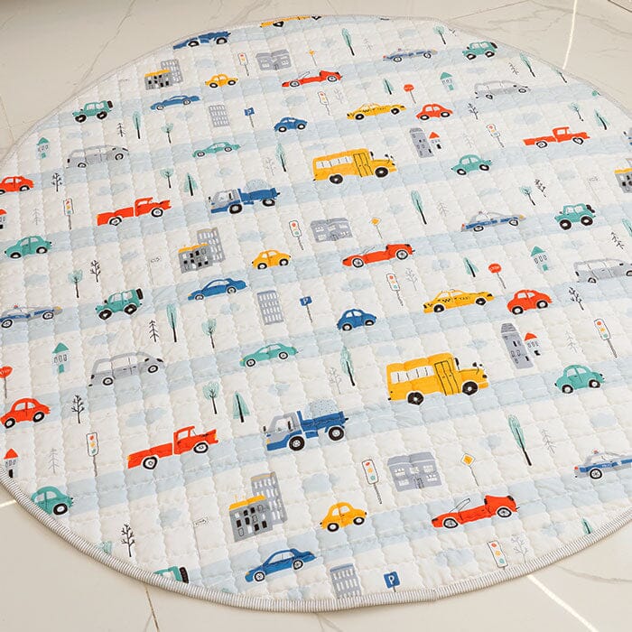 Tapis de jeu pour bébé Wheels on the Road