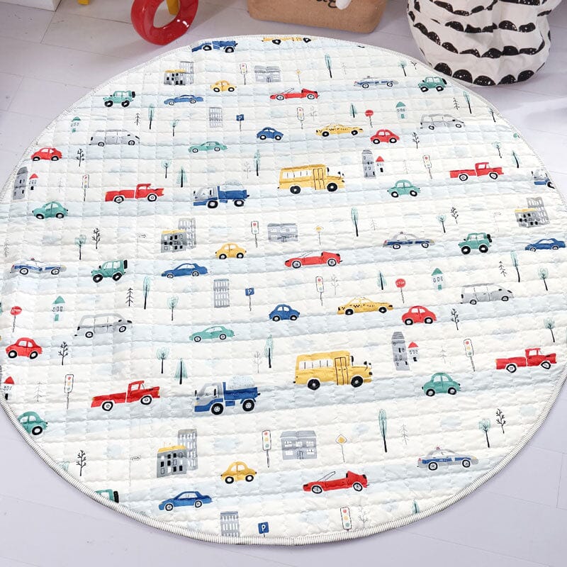 Tapis de jeu pour bébé Wheels on the Road