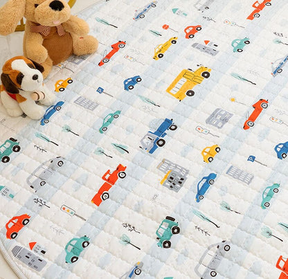 Tapis de jeu pour bébé Wheels on the Road